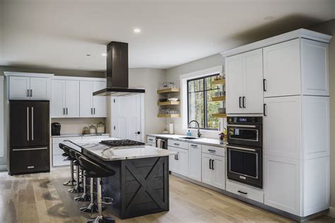 off white cabinets with black stainless steel appliances|kitchen white cabinets stainless appliances.